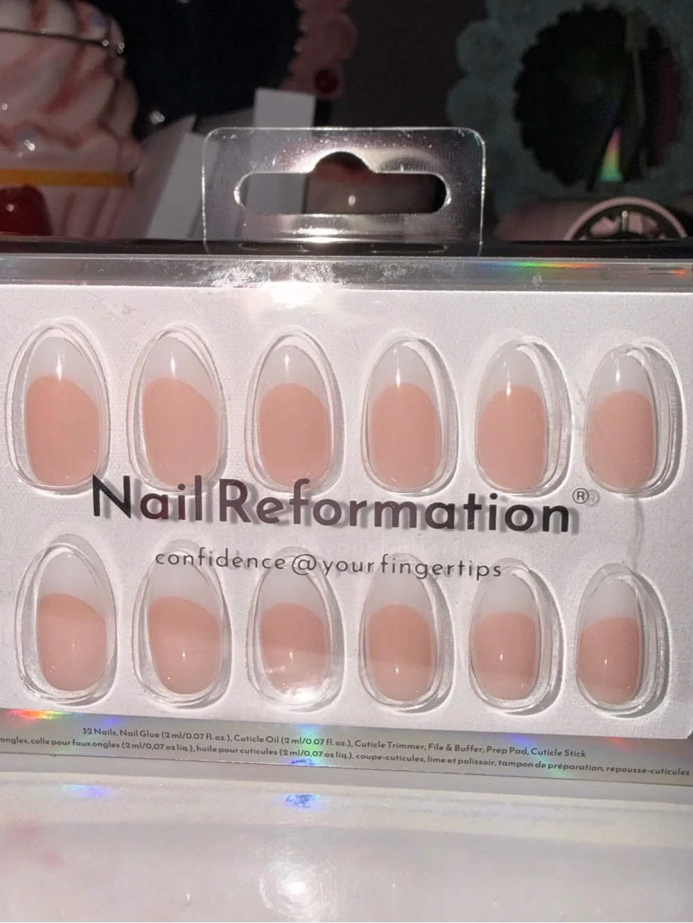 Nail Reformation French Tips Press-On Nails in Short Almond - Picture 4 of 6